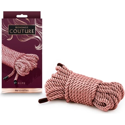 Сатенено въже за робство, много нежно, 8 метра - Bondage Rope Rose (NSTOYS0946)