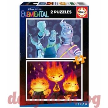 Image 1 of Educa Пъзел educa 19733 - 2 х 48 части - Стихии, Елементал (edu19733)