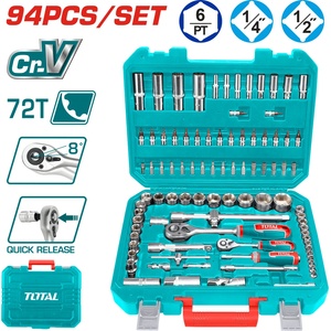 TOTAL Гедоре комплект total industrial 1/4" + 1/2", 94 части (tl ind tht421942)