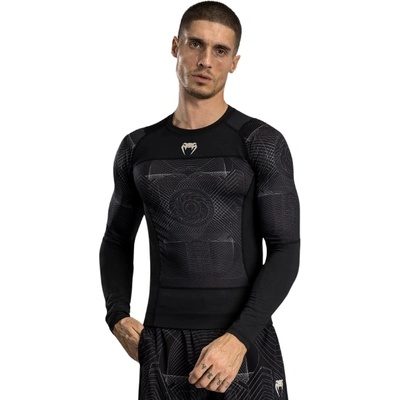 VENUM Рашгард Venum G-Fit Air Men's Long Sleeve Rashguard - Deep Black/Desert Sand - XL