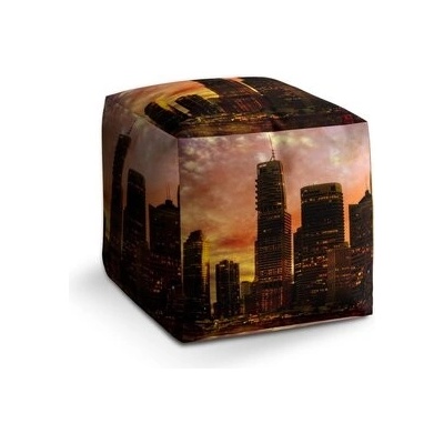 Sablio Taburet Cube Mrakodrapy: 40x40x40 cm