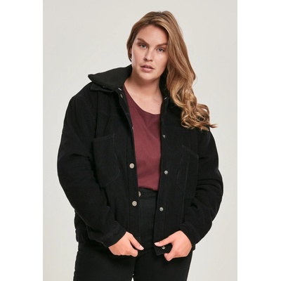 Urban Classics Дамско яке в черно от Urban Classics Ladies Oversized Corduroy SherpaUB-TB3051-00825 - Черен, размер 5XL