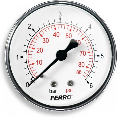 NOVASERVIS Manometr 63mm 1/4" axiální 0 - 10 bar M6310A