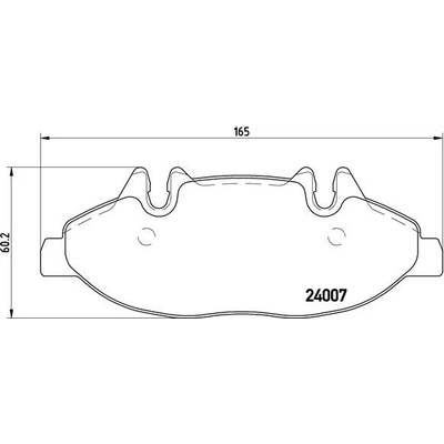 BREMBO Sada brzdových platničiek kotúčovej brzdy P50050
