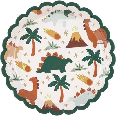 Party Deco Парти Чинии - Динозаври (1 Пакет / 6 Бр. )