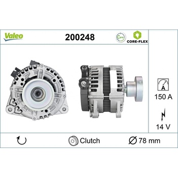 Alternátor VALEO CORE-FLEX 200248