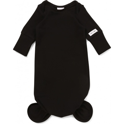 Moniel Novorozenecké body s uzlem All Black černá
