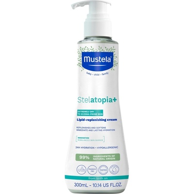 Mustela Upokojujúci a obnovujúci krém Stelatopia+ (Lipid-replenishing Cream) 300 ml