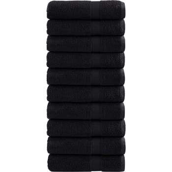 vidaXL Премиум хавлиени кърпи SOLUND 10 бр зелени 100x150 см 600 gsm (137433)