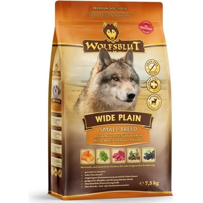 Wolfsblut WIDE PLAIN SMALL BREED - Horse Meat with Sweet Potatoes - храна за кучета, БЕЗ ЗЪРНО с Конско месо и сладки картофи, за мини породи, Германия - 7, 5 кг - WB764041
