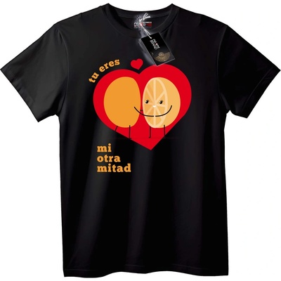 NOONEBRAND Тениска You Are My Other Half - L, White
