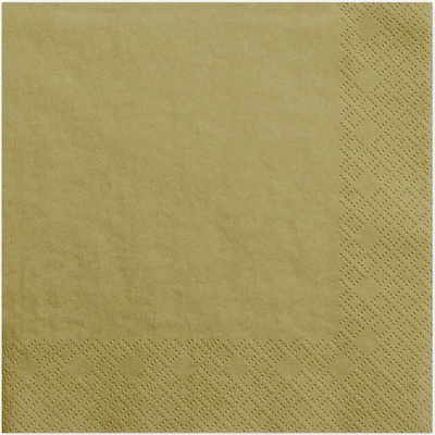 Party Zlaté trojvrstvové servítky 33x33 cm balenie 20 ks