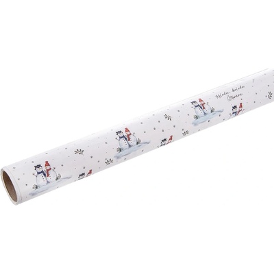 Baliaci papier Snehuliak v rolke 500 × 70 cm