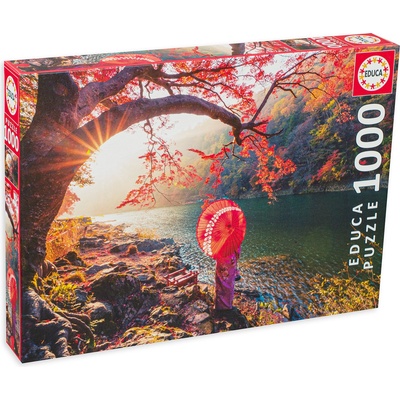 Educa Пъзел Educa от 1000 части - Изгрев при река Кацура, Япония (EDU18455)
