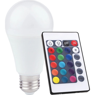 Ecolamp LED žiarovka E27 RGB 10w 935 lm s ovládačom