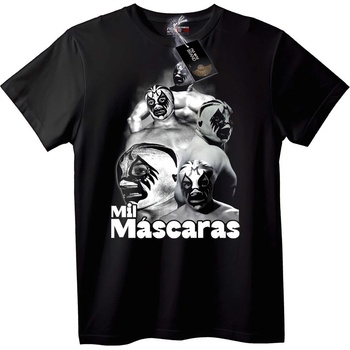 NOONEBRAND Тениска Mil Máscaras лучадор - L, White