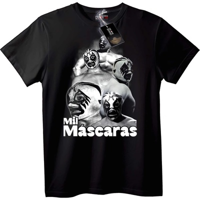 NOONEBRAND Тениска Mil Máscaras лучадор - L, White