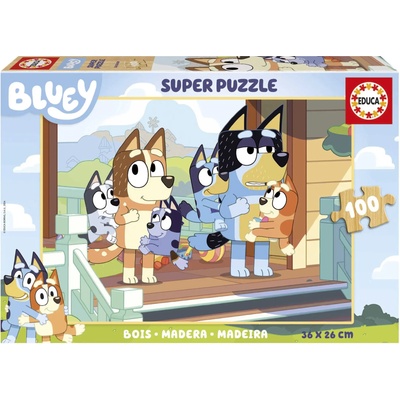 Educa - Puzzle Bluey wooden - 100 piese
