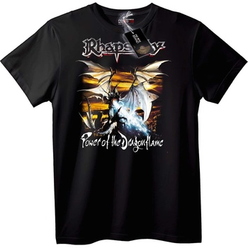NOONEBRAND Rhapsody Power of the Dragon Flame T-Shirt - 2XL, Black