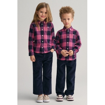 Gant Checked Relaxed Ls Shirt modrá