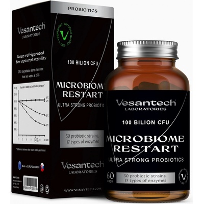 Vesantech Laboratories Probiotika Microbiome restart 60 kapslí