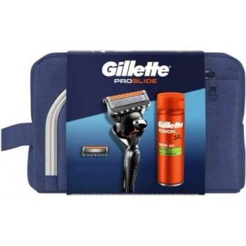 Gillette ProGlide - Комплект система за бръснене с 2 ножчетa + гел за бръснене 200мл и несесер