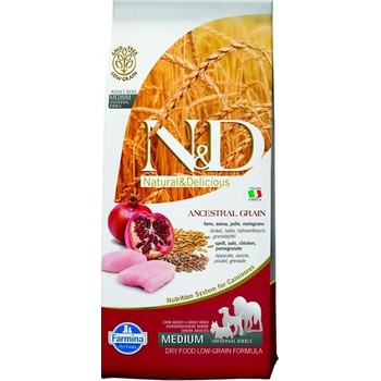 N&D Ancestral Grain Low Grain Dog Adult Chicken & Pomegranate 2,5 kg