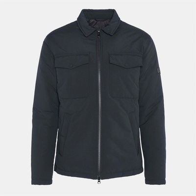 Barbour International Риза с дълъг ръкав Barbour International Men's Distill Quilted Long Sleeve Overshirt - Black BK11