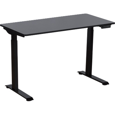 Carmen Ергономично бюро с регулиране на височината Carmen CR-119, 73-123 см, До 50 кг, Панел за управление, Дисплей, Памет, Сензор против сблъсък, Черен