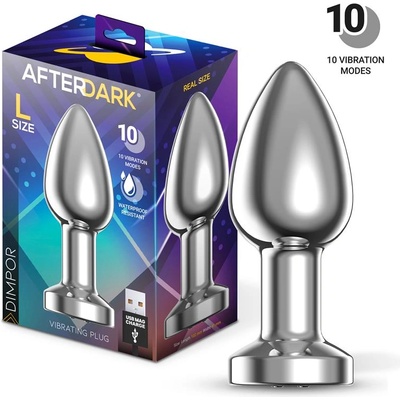 Afterdark Dimpor Metal Vibrating Anal Plug Size L