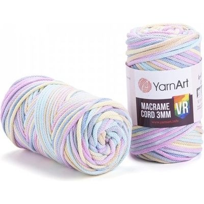 YarnArt Macrame Cord VR 3mm 929 jemná pastelová