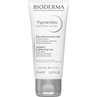 Bioderma Pigmentbio Sensitive Areas bělicí krém na obličej a citlivá místa 75 ml