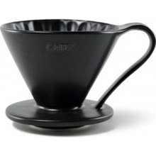 Cafec Arita Ware Flower dripper 4 matný černý