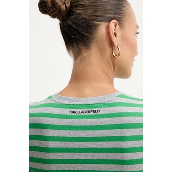 Karl Lagerfeld Памучна тениска Karl Lagerfeld IKON (B1W17037)