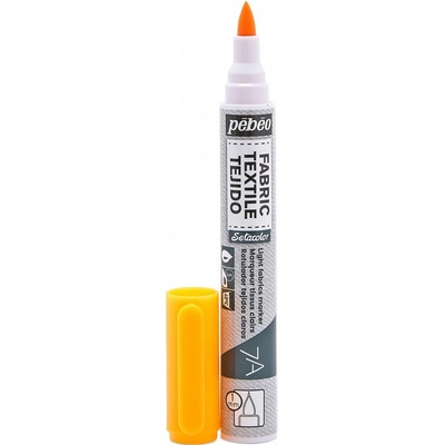 Pébéo 7A Markers Light Fabric fix pre textil 1 mm 72 fluorescent orange