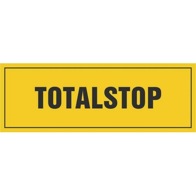 Total stop samolepící PVC fólie 105x37mm
