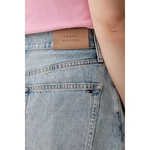 Tommy Hilfiger къс панталон дамски от деним (WW0WW49578)