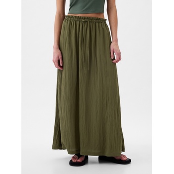GAP Дамска макси пола в цвят каки GAP GAP | Zelen | ЖЕНИ | XXS