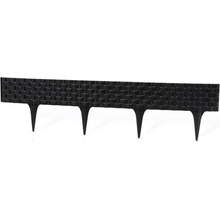 Gardenplast Zahradní palisáda Rattan Palisade 9,5 cm / 0,8 m černá 1 ks