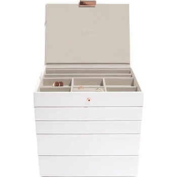 Stackers Ковчеже за бижута Stackers пет елемента cлassic бяло-розово-златно (74186)