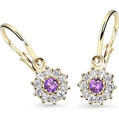Cutie Jewellery detské náušnice C2749Z-Ametyst