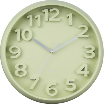 Karlsson Elevated Classic Numbers стенен часовник, пастелно зелен (KA6052GR)