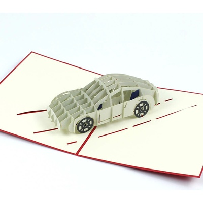 3D prianie Šedé športové auto
