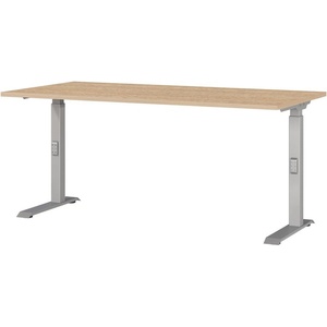 Germania Регулируема работна маса с дъбов плот 80x160 cm Downey - Germania (7911-678)