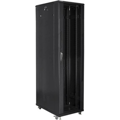 Lanberg rack cabinet 19" free-standing 47U - 800x1000 self-assembly flat pack, black (FF01-8047-12B)
