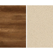 Polyform obkladová deska oboustranná dub tmavý/atlas světlý 10x640x4100 mm