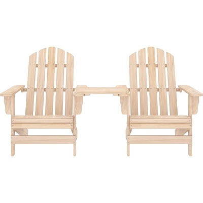 vidaXL Zahradní židle Adirondack s čajovým stolkem masivní jedle