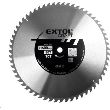EXTOL CRAFT kotouč pilový s SK plátky, 600x3,0x30mm, 19128