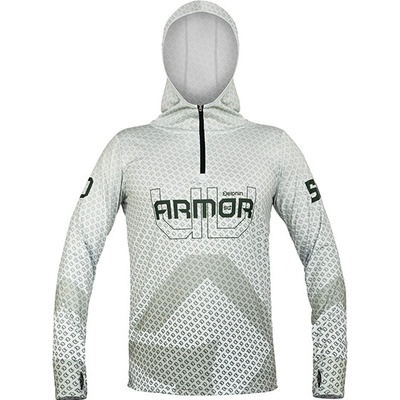 Delphin tričko s kapucí UV Armor 50+ olive – Zbozi.Blesk.cz