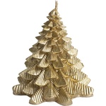 Qx impex kft IRIS свещ във формата на бор, златна, 7cm7, 5cm 497437 (497437)
